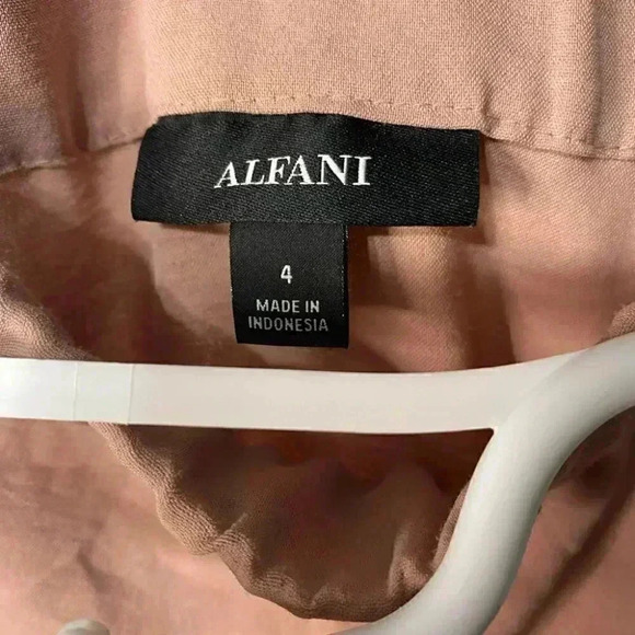 Alfani Dainty Pink High-Waisted Ruffle Asymmetrical Midi Skirt - Picture 6 of 7